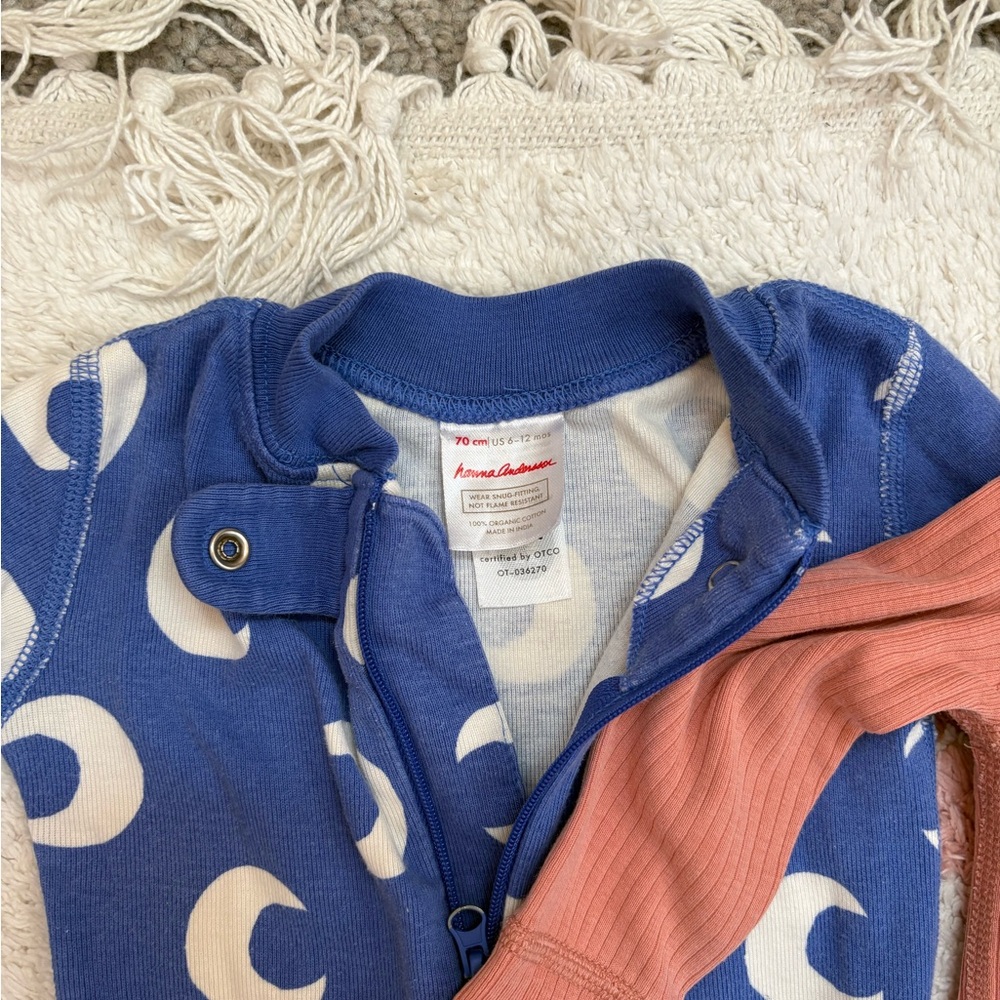 Hanna Andersson Cotton Onesies 6-12MO